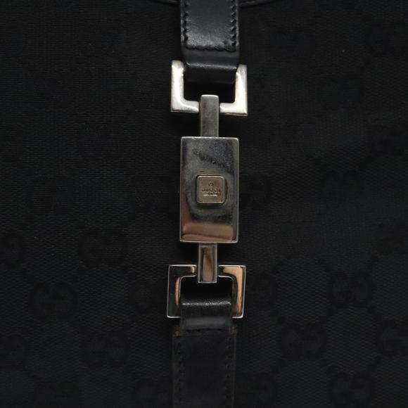 GUCCI GG Canvas Jackie Shoulder Bag Black Silver 002 1067 Auth yk18465 - Picture 14 of 16